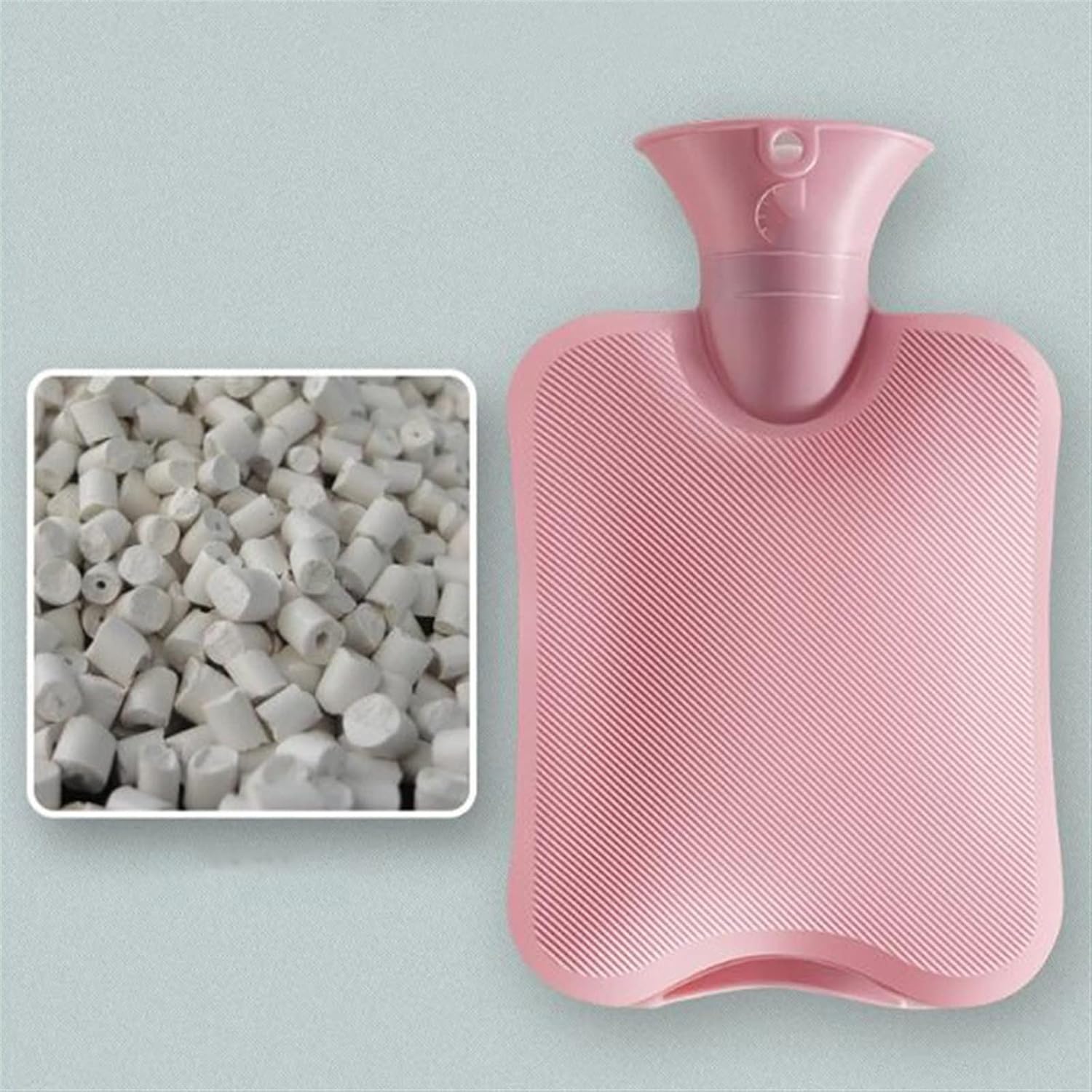 XTYPE Hot Water Bottle with lid for Cold Protection and Warm Water Injection Portable Hand Warmer hot Water Bag for Hand Warmer