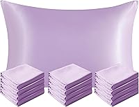 Vista 14 de NTBAY - Fundas de almohada de satén para cabello y piel, fundas de almohada sedosas de lujo con cierre de sobre.