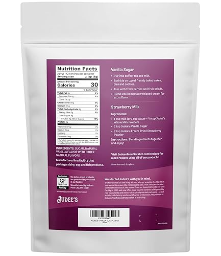 Miniatura 10 de Judee's - Azúcar de vainilla de 11.25 onzas, fabricado con azúcar en polvo de primera calidad, espolvorea sobre postres y endulza el té o el café