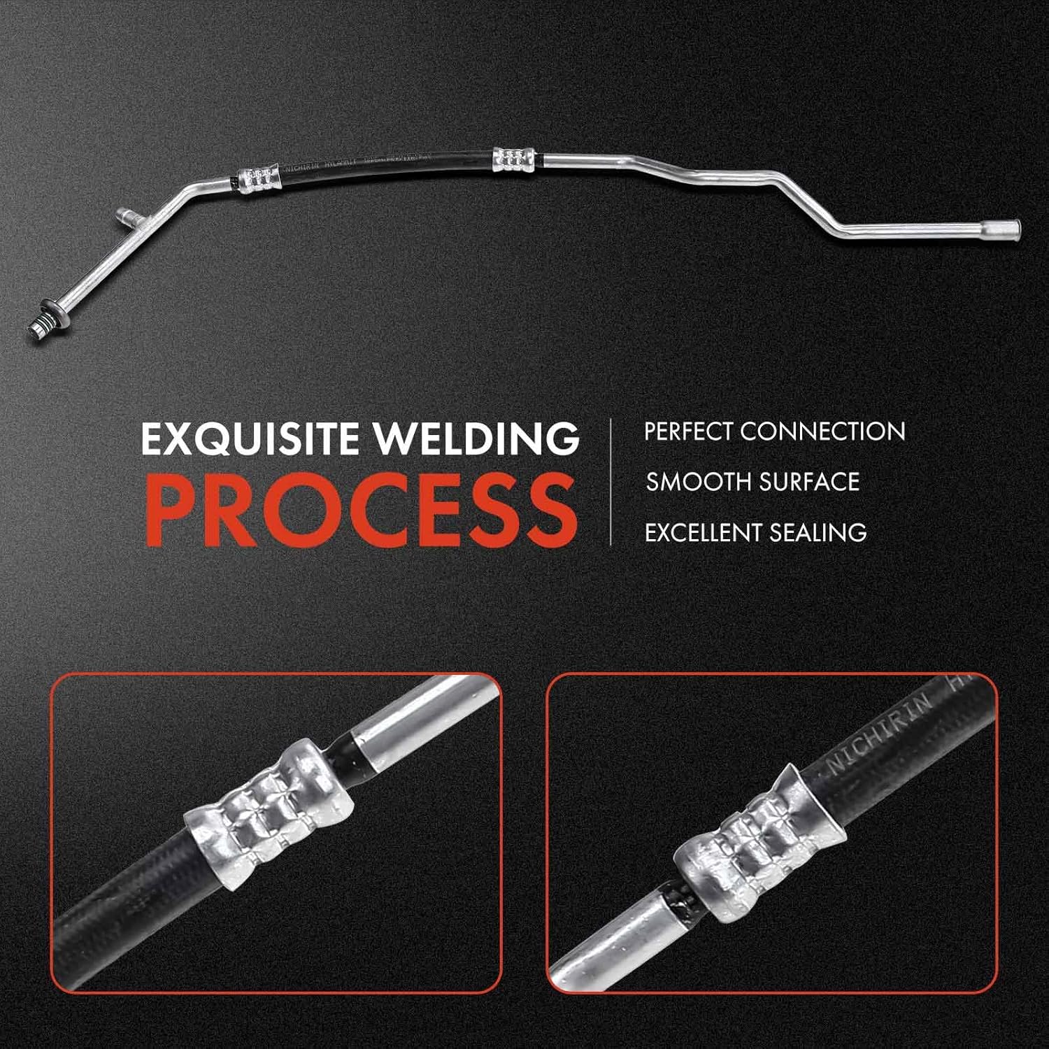 A-Premium A/C Liquid Line Hose Assembly Compatible with Jeep Wrangler, TJ, 1997 1998, 2.5L 4.0L, Condenser to Evap, w/o Orifice Tube