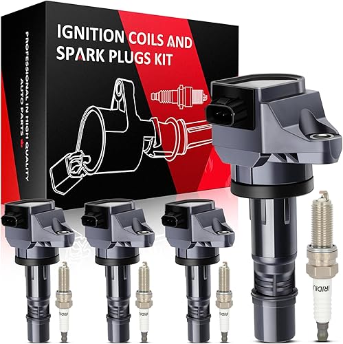 Vista 84 de SCITOO 1 bobinas de encendido con 4 bujías de iridio para Chevrolet 2011-2015 Cruze 1.4L 2016 Cruze Limited 1.4L 2012-2020 Sonic 1.4L 2013-2021 Trax