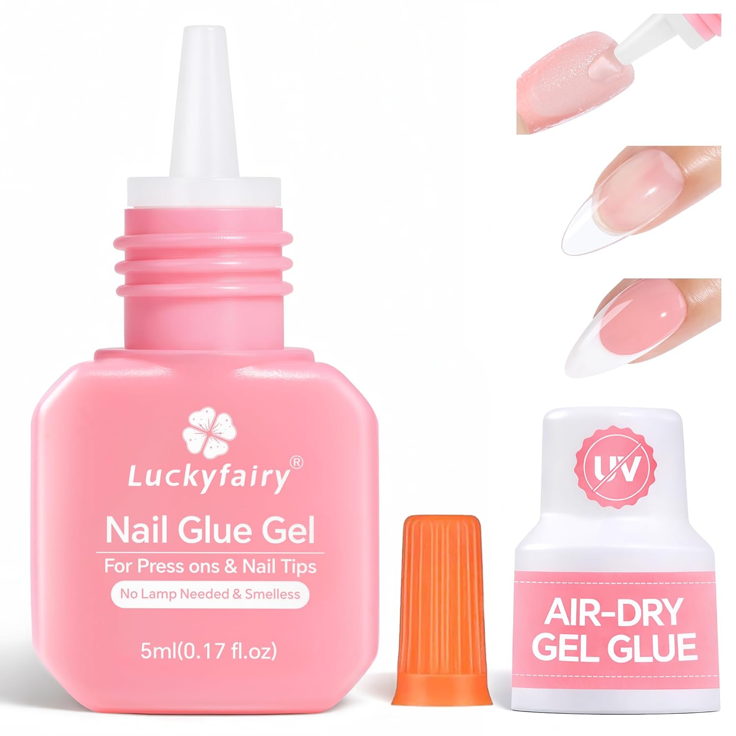 Super Strong Gel Nail Glue - Long Lasting Travel Size