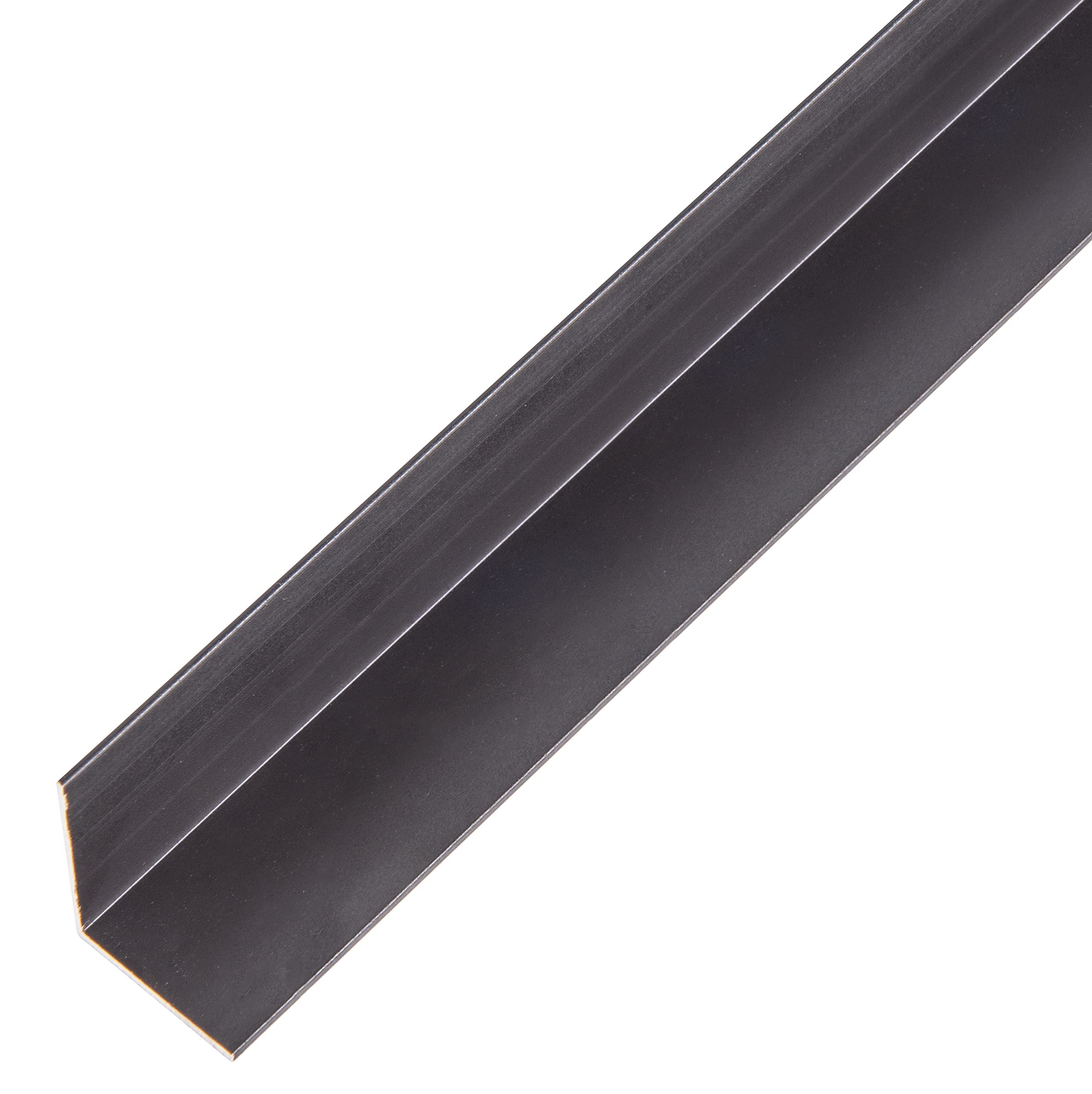 Alberts Aluminium 489304 Angle Profile | Aluminum, Black Anodised | 1000 X 20 X 20 Mm