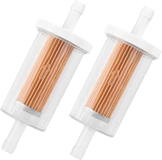 2PCS Inline Fuel Filter,High Flow Diesel Fuel Filter Gas Filter for 1/4" Fuel Line,Automotive Replacement Fuel Filters OEM#493629 695666 for Motorcycle Snowmobile Kart Racing