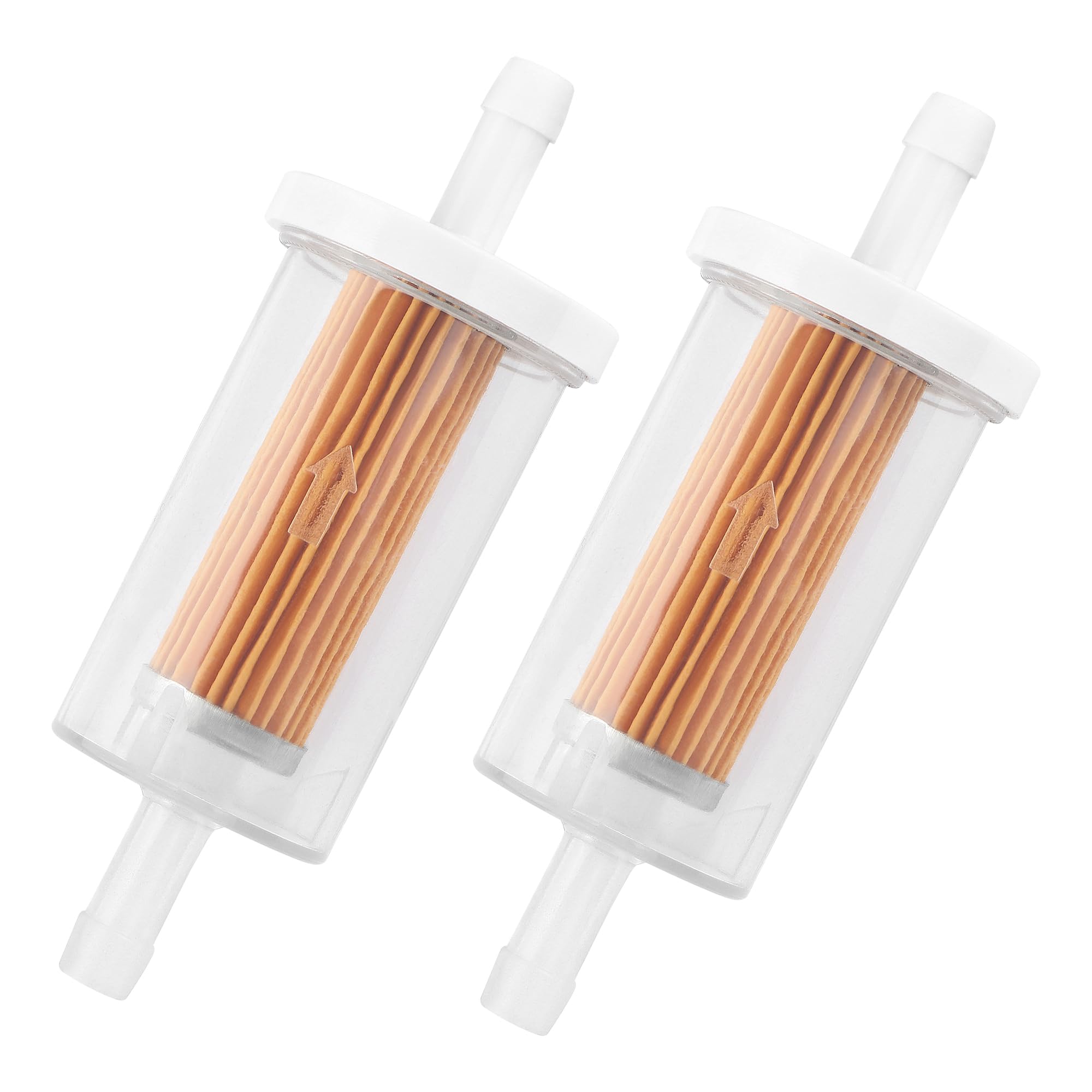2PCS Inline Fuel Filter,High Flow Diesel Fuel Filter Gas Filter for 1/4" Fuel Line,Automotive Replacement Fuel Filters OEM#493629 695666 for Motorcycle Snowmobile Kart Racing