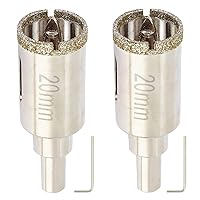 Vista 13 de Sierra perforadora de diamante de 1 3/4 pulgadas con broca piloto, sierra de agujero para azulejos de 1.75 pulgadas con broca central para mármol