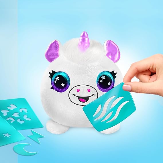 Canal Toys Personalize Airbrush Plush Mini Mystery 2 Pack! Which 2 plushies Will You get?! Decorate, wash, Repeat! Customize Your own plushies with Markers, Airbrush Tool and Stencils. Ages 6+