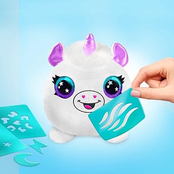 Canal Toys Personalize Airbrush Plush Mini Mystery 2 Pack! Which 2 plushies Will You get?! Decorate, wash, Repeat! Customize Your own plushies with Markers, Airbrush Tool and Stencils. Ages 6+