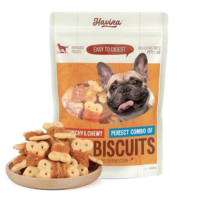 Gardner Pet Havira Chicken Biscuits, Pumpkin,16oz, Dog Training Treats