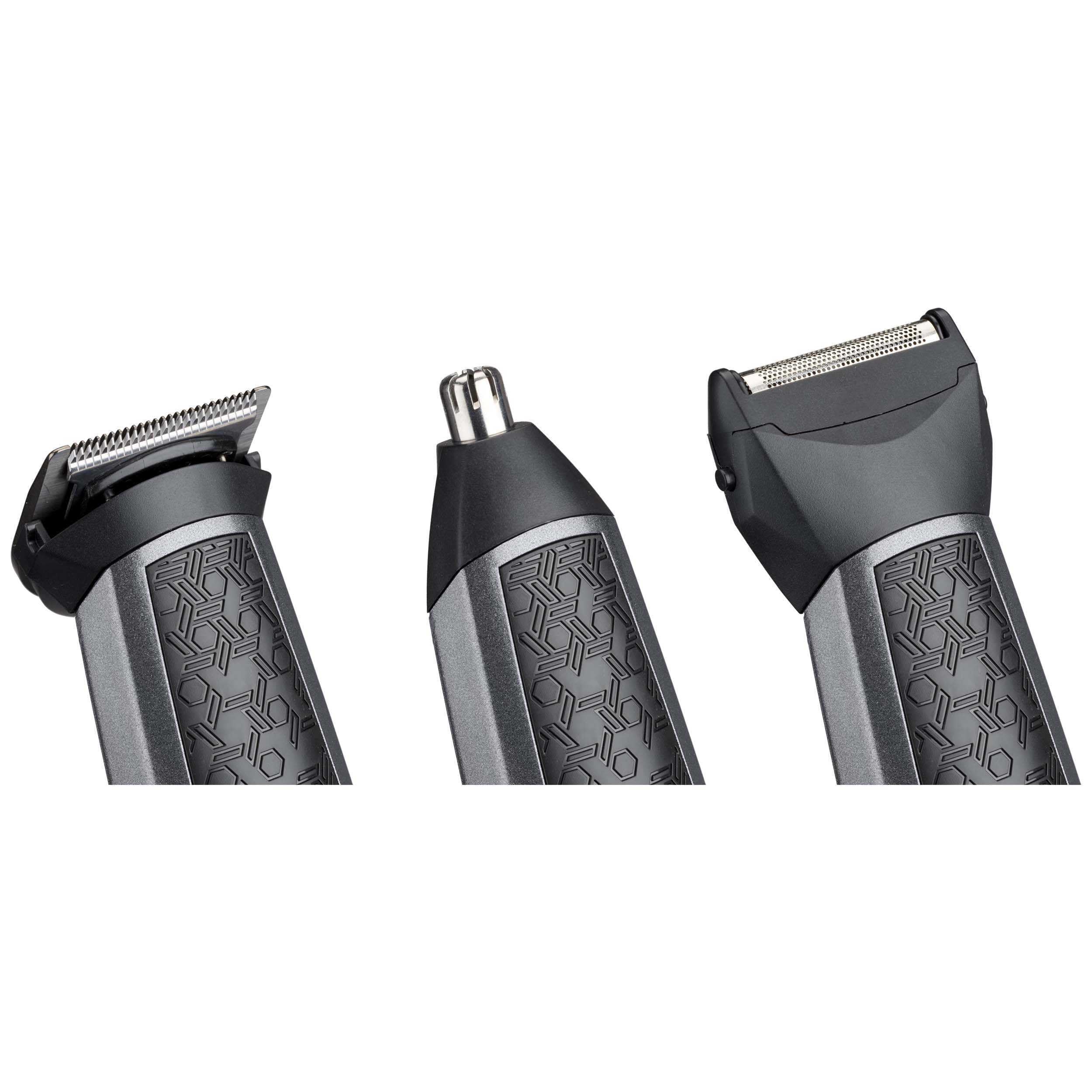 BaBylissMEN Tondeuse Multi-usages Kit 10 en 1 Carbon Titanium avec Tondeuse Nez et Rasoir de Finitions MT727E
