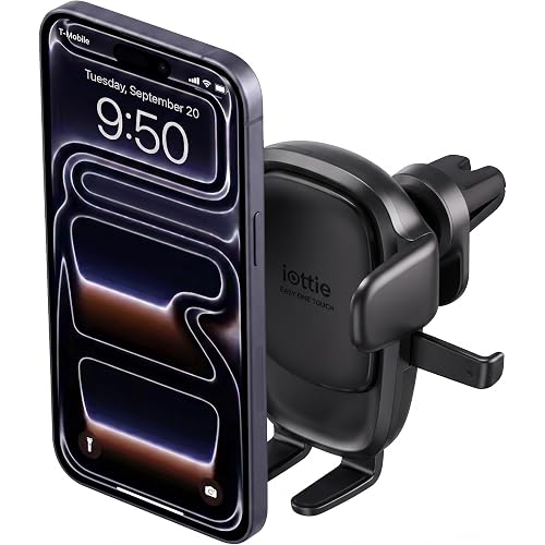 iOttie Easy One Touch Advanced Air Vent Car Phone Mount - Universal Cell Phone Holder for iPhone, Google, Samsung, Moto, LG, and All Other Smartphones