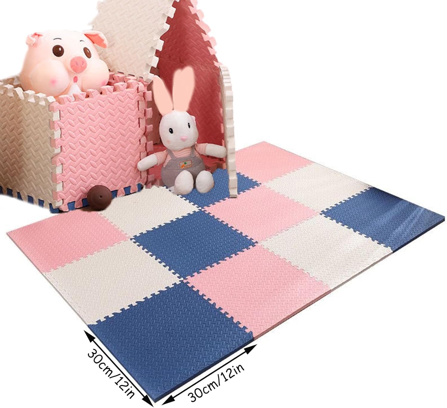 パズルプレイマット 床用 40枚/38.4平方フィート 12インチ インターロッキングフォームフロアタイル スクエア EVA フォー  床用パズルプレイマット、40 枚/38.4 平方フィート 12 インチ インターロッキングフォームフロアタイル、スクエア EVA フ Nodei  マルチカラー EVA ... パズルプレイマット 床用 40枚/38.4平方フィート 12インチ インターロッキングフォームフロアタイル スクエア EVAフォーム