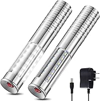 Vista 1 de Civaner 2 piezas de luces LED para servicio de botellas, luces estroboscópicas para botellas, luces LED reutilizables y recargables para champán