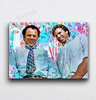 Vista 4 de NATVVA Lienzo decorativo para pared, diseño de hermanastros, póster de lucha de espadas, lienzo para pared, impresión artística sobre lienzo