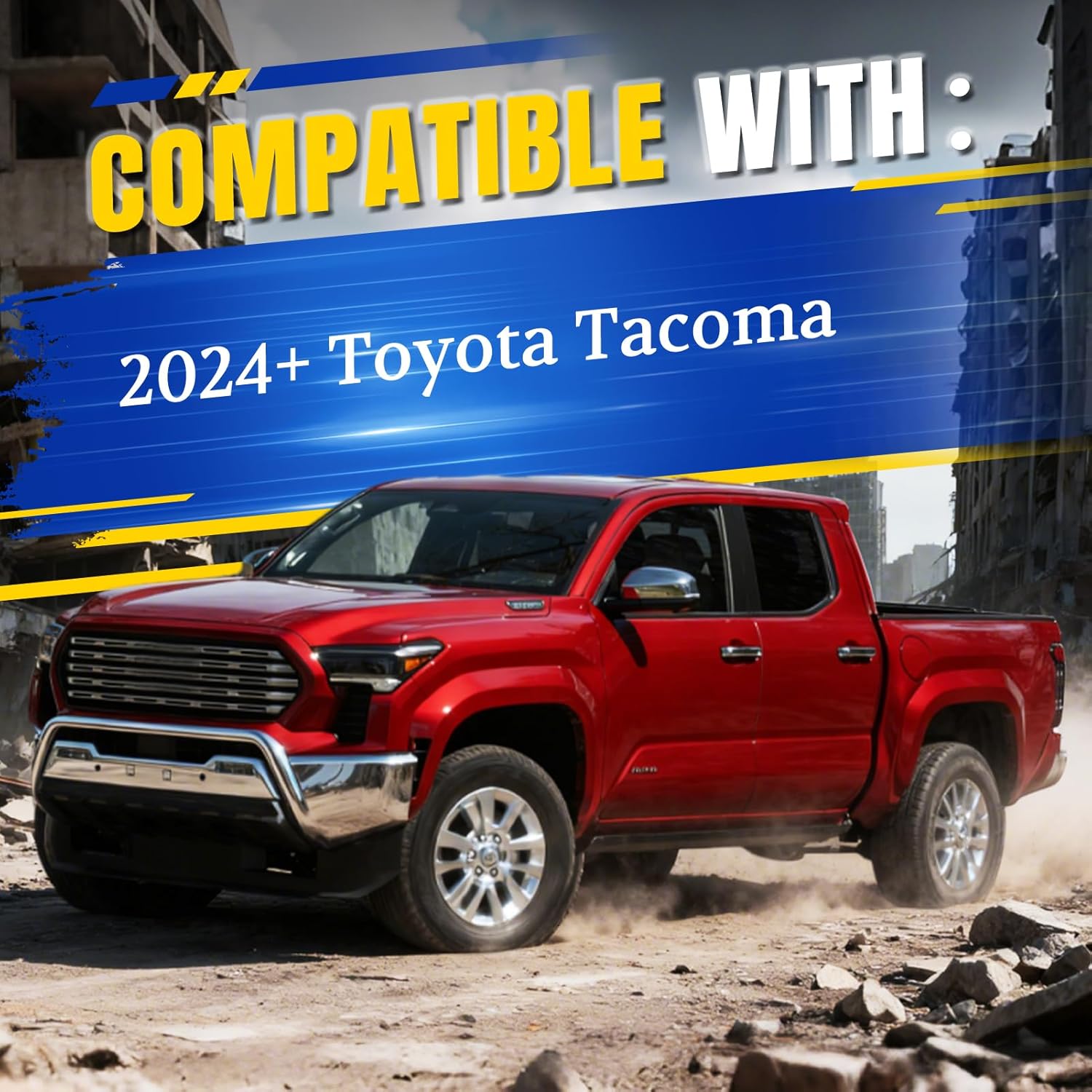 ARANA Hood Struts Kit for Toyota Tacoma 2024 2025 & 4Runner 2025+, No Drill Front Hood Piston Shocks Lift Support QuickLIFT System Accessories 21-27022-02, 2 Pcs