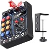PXN CB1 Button Box – PC Simulator Side Panel with 19 Programmable Buttons & Switches, RGB Backlight, USB Plug-and-Play, Desk Clamp & 100×100mm VESA Mount – For Truck, Racing, Flight & Farming Games