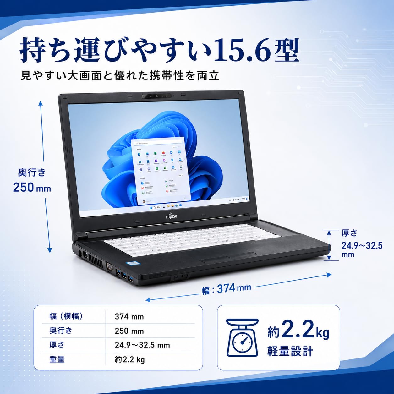 Amazon.co.jp: 【整備済み品】ノートパソコン 富士通 LIFEBOOK A577