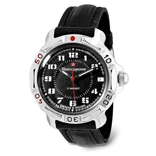 Vostok | Komandirskie Red Star Army Commander Russian Military Mechanical Wrist Watch | Fashion | Business | Casual Men’s Watches | Series 186