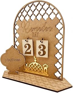 Countdown Eid Calendar, Ramadan Mubarak Decorations Ramadans Gifts Advent Calendar Countdown, Eid Gifts For Kids,Palace