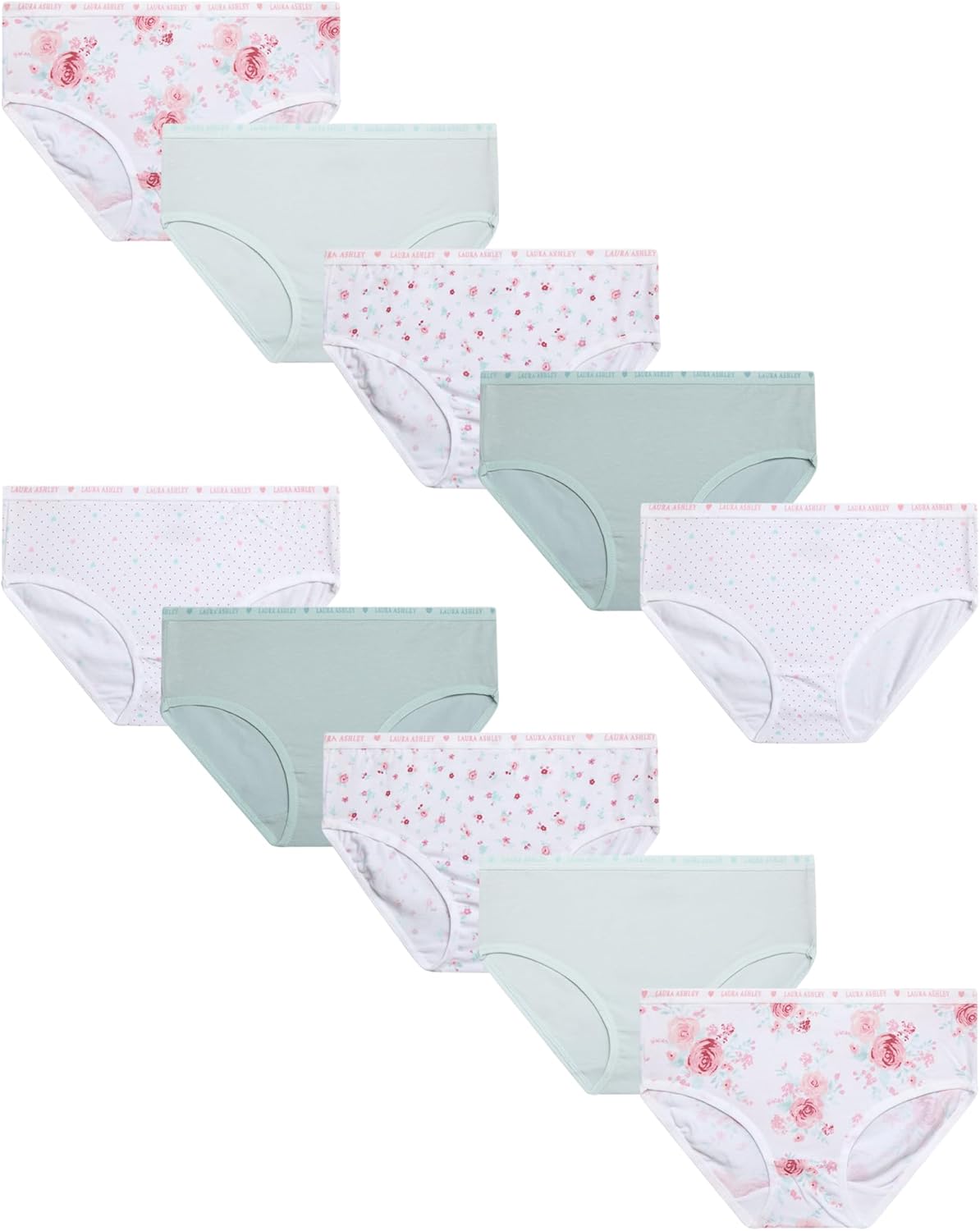 Laura Ashley Girls' 10 Pack Stretch Algodón Breves Mexico Ubuy