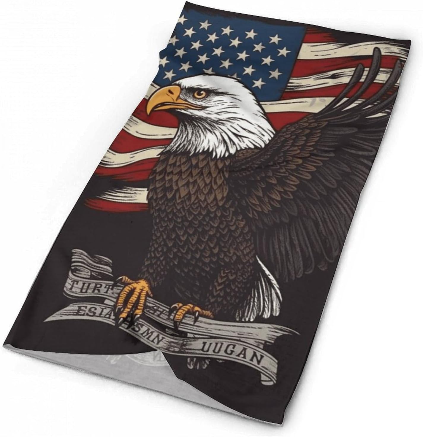 Sun UV Protection Neck Gaiter Upf 50+ Balaclava Ski USA Patriotic Eagle Face Mask Summer Face Cover Scarf Breathable Bandana for Fishing Hunting Kayaking Hiking Cycling Outdoor Activities