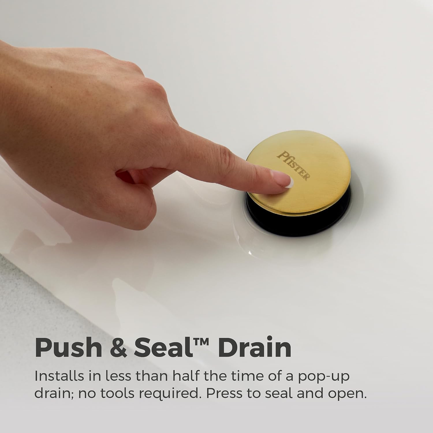 Pfister Capistrano Bathroom Sink Faucet, 8-Inch Widespread, 2-Handle, 3-Hole, NSF Certified, Brushed Gold Finish, LF049CSOBG