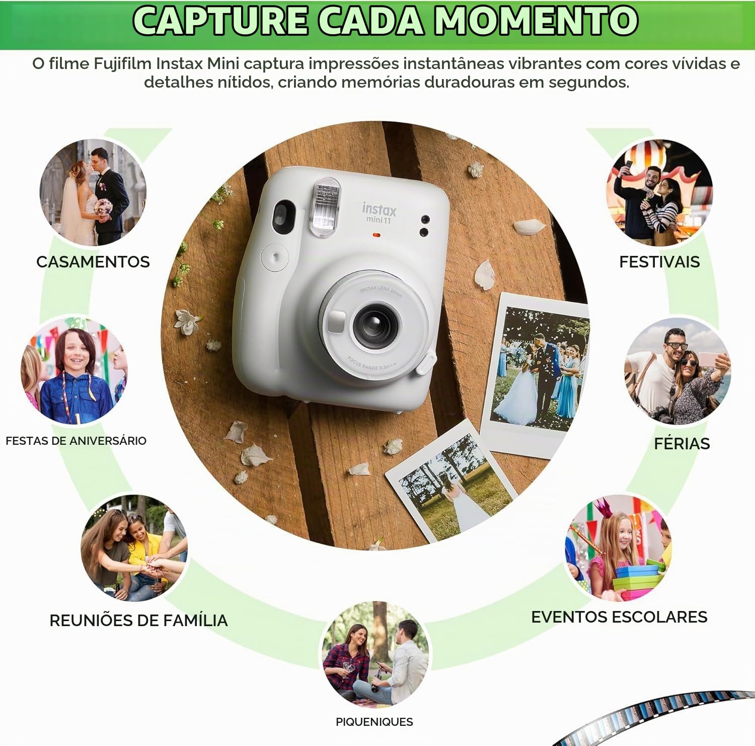 Fujifilm INSTAX Mini filme instantâneo pacote com 2 = 20 folhas