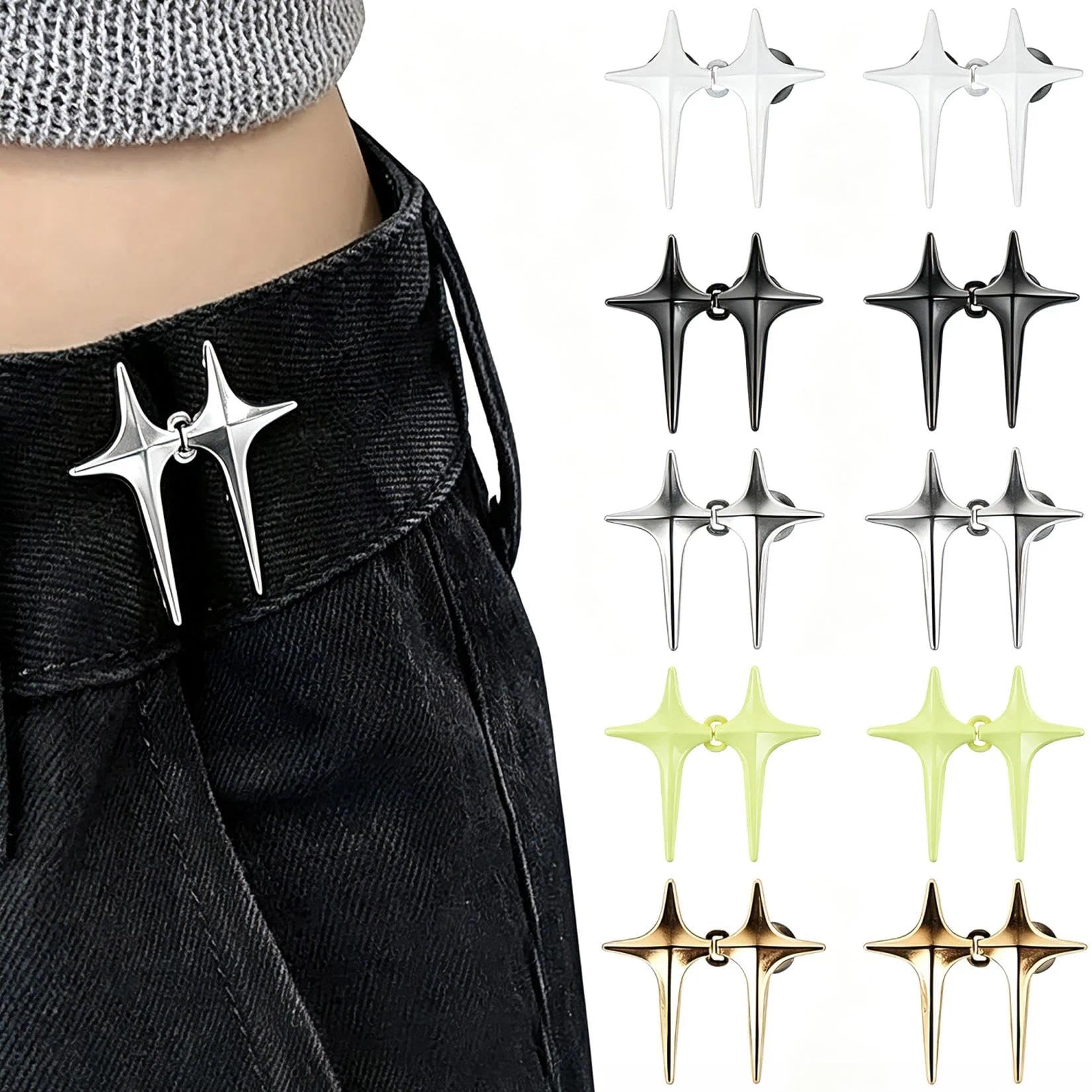 10 Paar Hose Enger Machen Clips, Kreuzstern Hosen Enger Mach
