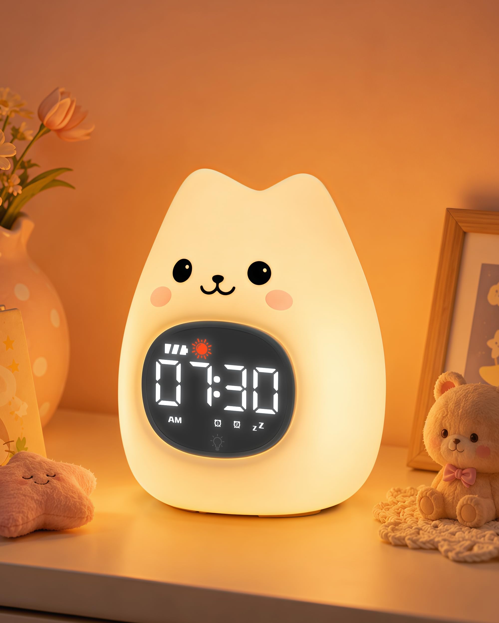 Réveil chat pour enfant Yiliaw pour stopper les réveils nocturnes trop précoces