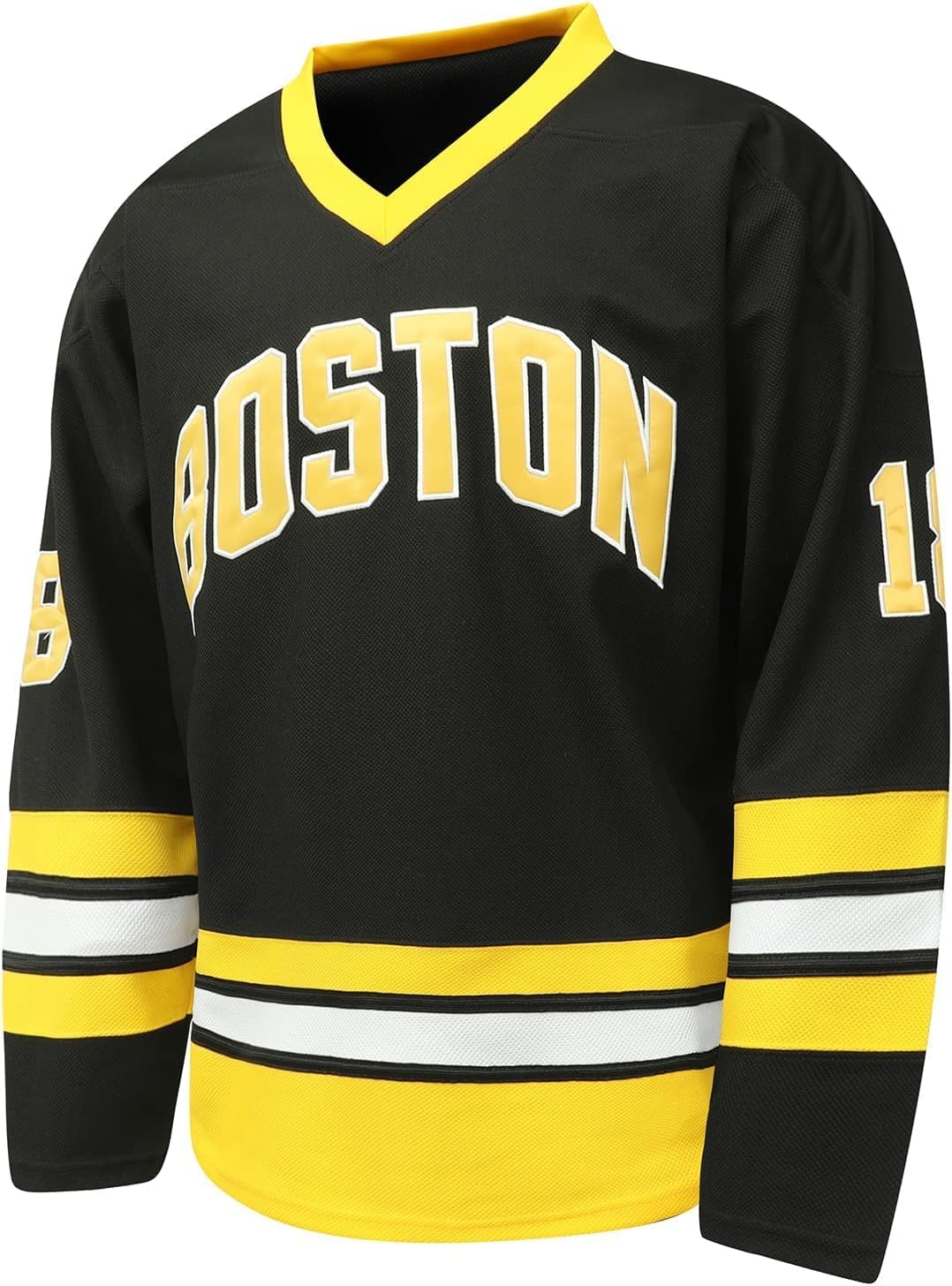 Happy Gilmore Men's Ice Hockey Jersey 18 Adam Sanders Stitched Design Breathble Mesh Polyester Team Uniform Casual Wear S-3XL - Image 3