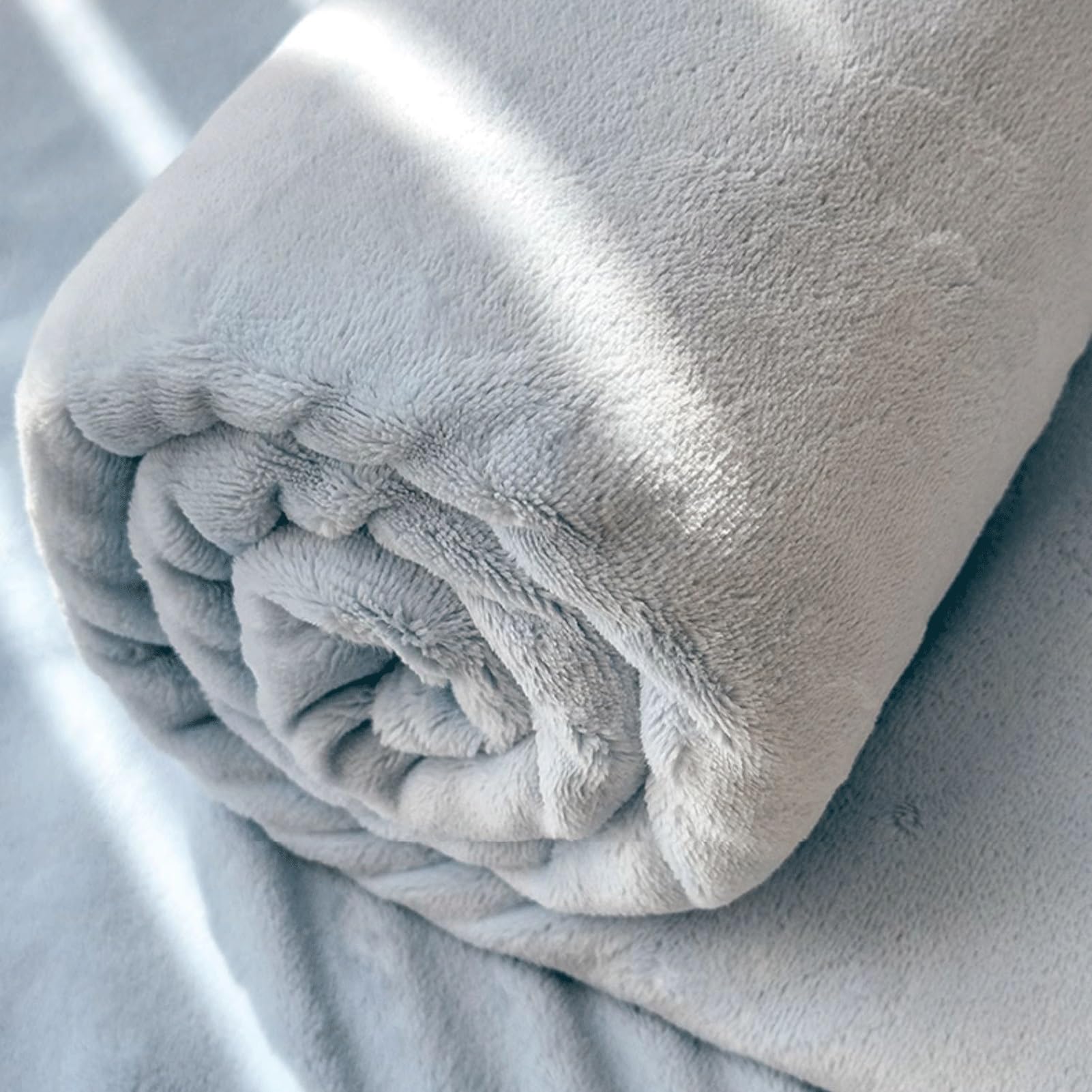 Winter Plüsch BettlakenWarm Kuschel Betttuch Flanell Laken Weich Leintuch Haustuch ohne Gummizug vielen Größen und Farben(Gray,200x230cm+48x74cm x2)