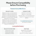 MacBook Docking Station Dual Monitor, PULWTOP Vertical Mac Laptop Docking Station Dock Stand with 2 HDMI 4K@60Hz, USB A/C 10Gbps, PD, Ethernet, USB 2.0, SD/TF, Compatible with MacBook Pro Air M3 M4 M5