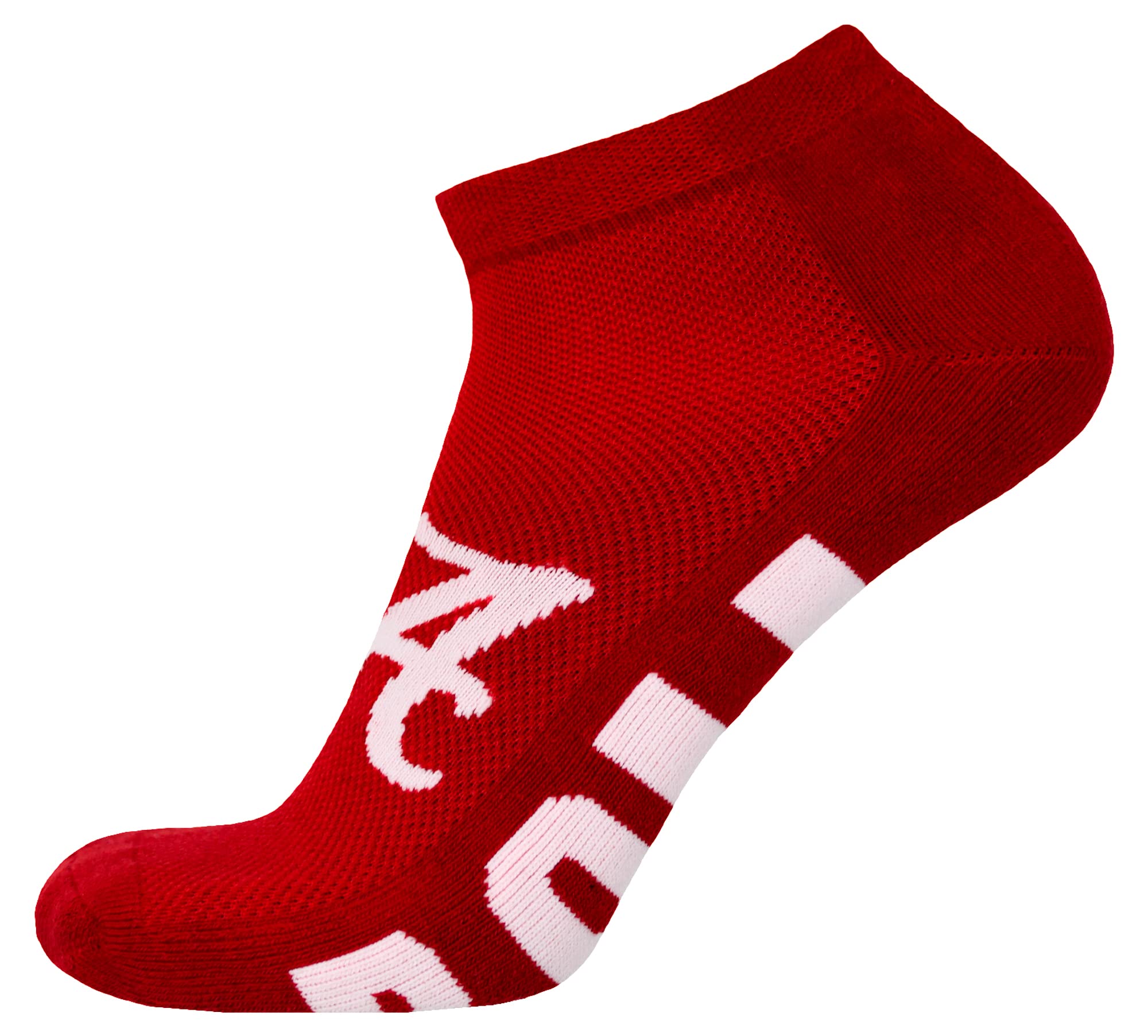 DB Fan Gear Alabama Crimson Tide Crimson No-Show Footie