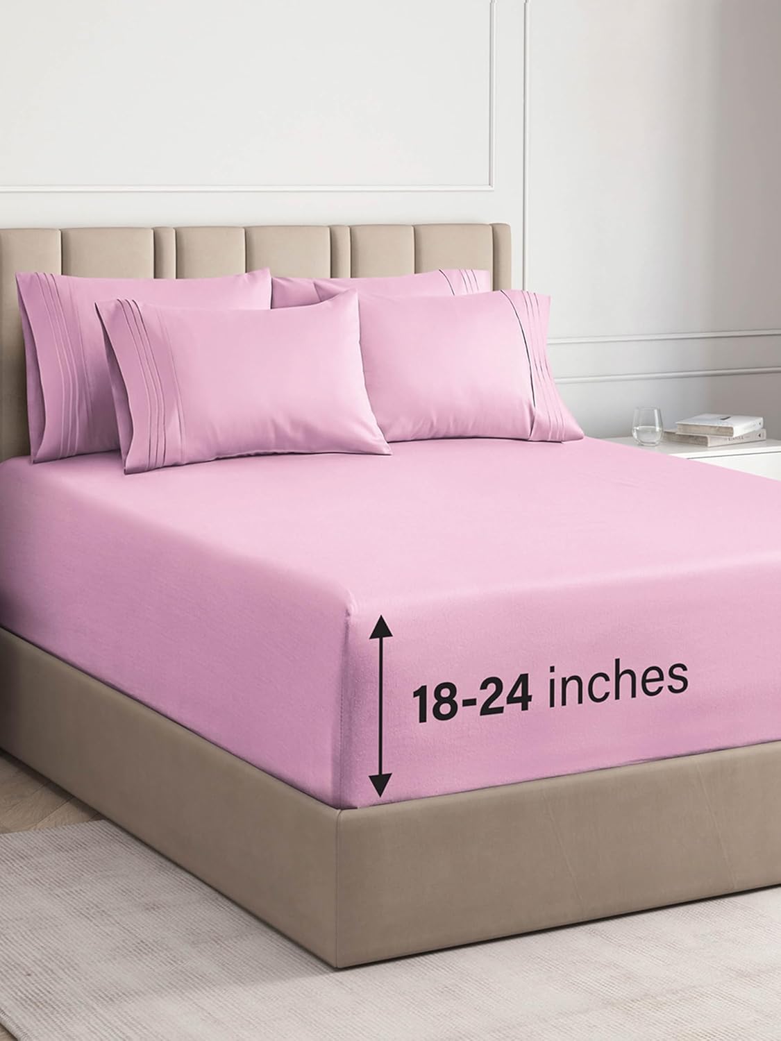 Extra Deep Full Sheet Set 6 Piece Breathable & Cooling