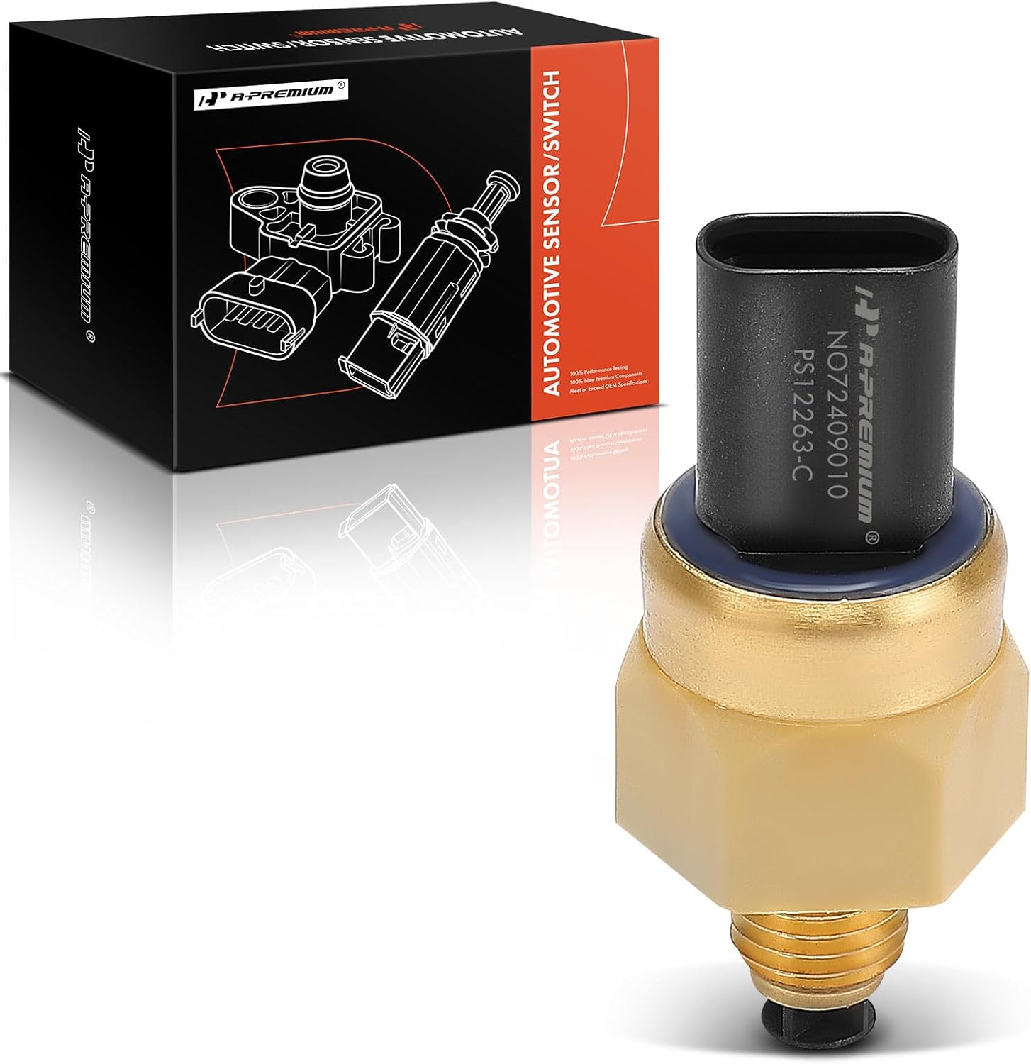 A-Premium Oil Pressure Sensor [3 Pins] Compatible with BMW 320i, 320i xDrive, 328i GT xDrive, 328i, 328i xDrive, 528i, 528i xDrive, Z4, 228i, 228i xDrive, 428i, 428i xDrive Gran Coupe, X5, X3, X1