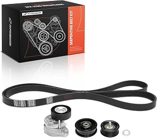 A-Premium Engine Serpentine Belt Drive Kit Compatible with Mercedes-Benz C300, C350, E350, E350, E550, GLK350, ML350, ML550, GL450, GL550, S550, CLS550, SL550, SLK350, SLK300, R350, CL550, G550