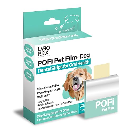 POFi Pet Film Dental Strips for Dog Teeth Cleaning, Dissolving