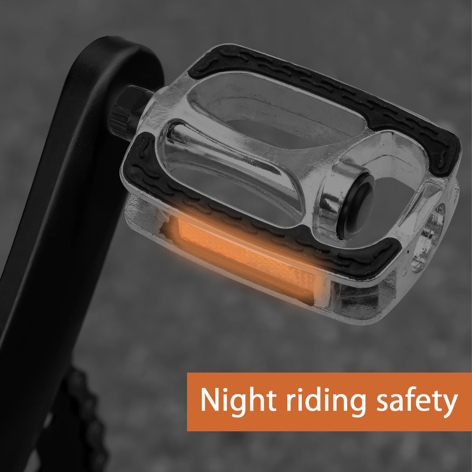 Pedały rowerowe, ze stopu aluminium, antypoślizgowe pedały rowerowe MTB, pedały rowerowe z odblaskowymi paskami, pedały rowerowe trekkingowe, rower górski, BMX