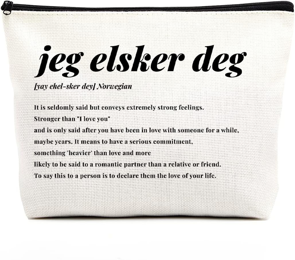 Norwegian Gifts for Women Norway Makeup Bag for Anniversary