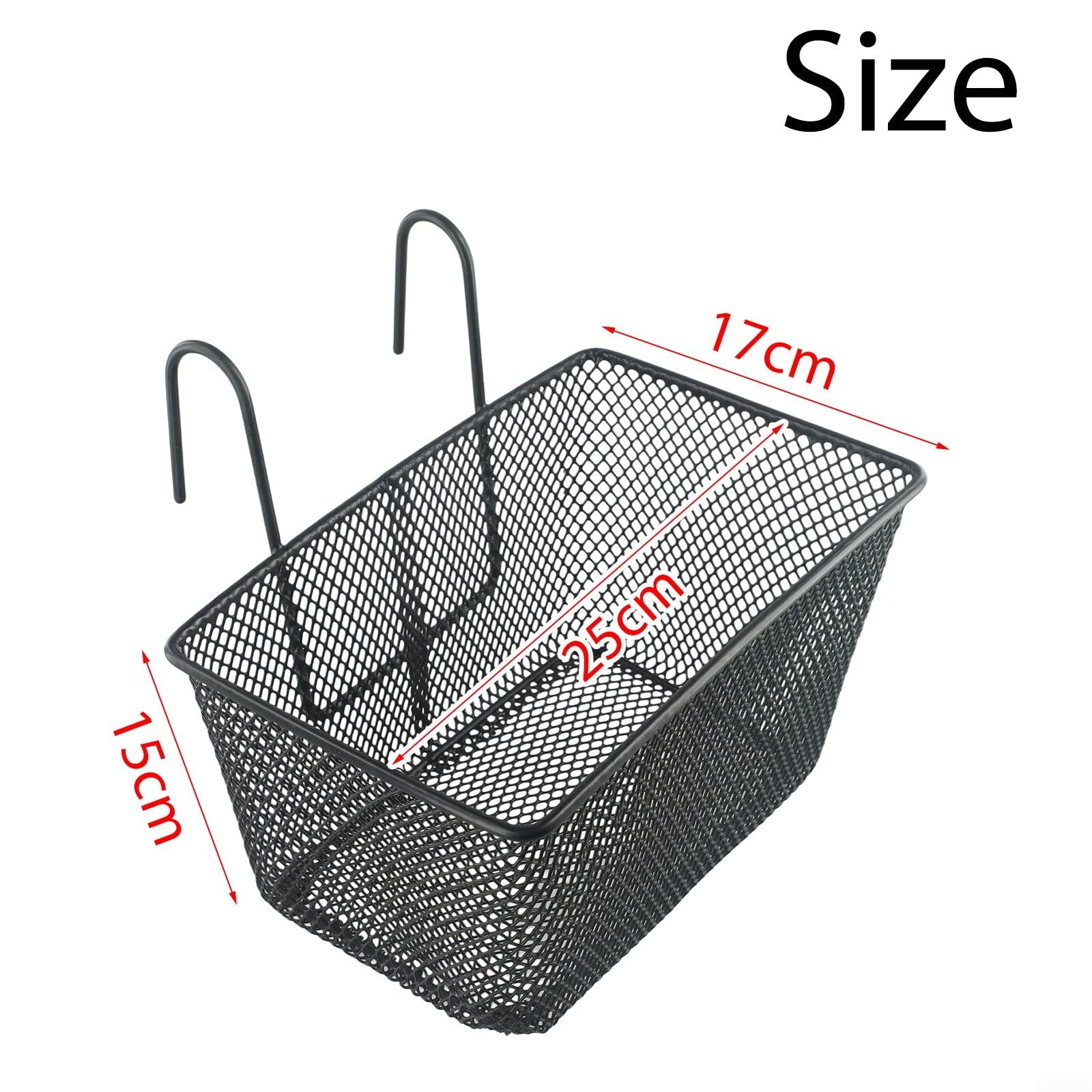 Cesto Bici Metallo 25x17cm per Manubrio