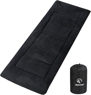 REDCAMP Thicker Sleeping Cot Pads for Camping 75"x28", Soft Camping Cot Mattress Pad Portable for Camp Cot/Tent/Outdoor Hiking, Black