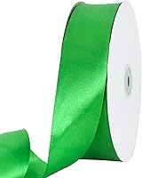 Vista 28 de TONIFUL 1-1/2 Pulgadas (40mm) x 100 Yardas de Cinta de Satén Verde Oscuro Ancha de Tela Sólida para Envolver Regalos, Cinta para Silla, Cinta