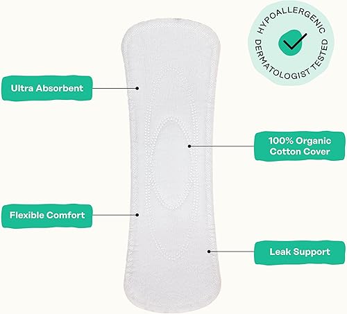 Miniatura 35 de The Honey Pot Company Everyday Panty Liners (30 unidades), despensas de algodón limpio con infusión de hierbas, cuidado femenino y menstrual