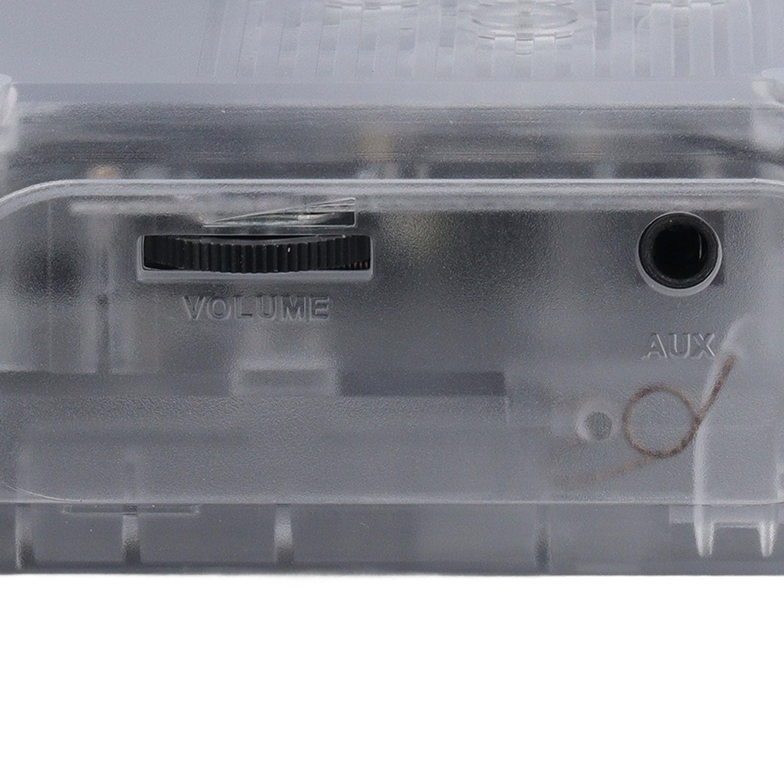 Fockety Lettore di Cassette, Lettore di Cassette Bluetooth con Inversione Automatica ' Stereo, di Portatile con Auricolare Cavo di Alimentazione USB Batteria AA per Parco Domestico (Trasparente)