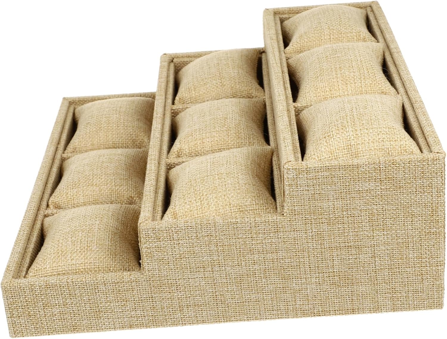 1Set Compartment Watch Storage Tray Multi Grids Divider Organizer for Jewelry Accessories Durable Desktop Display Plate with Workmanship for Watch