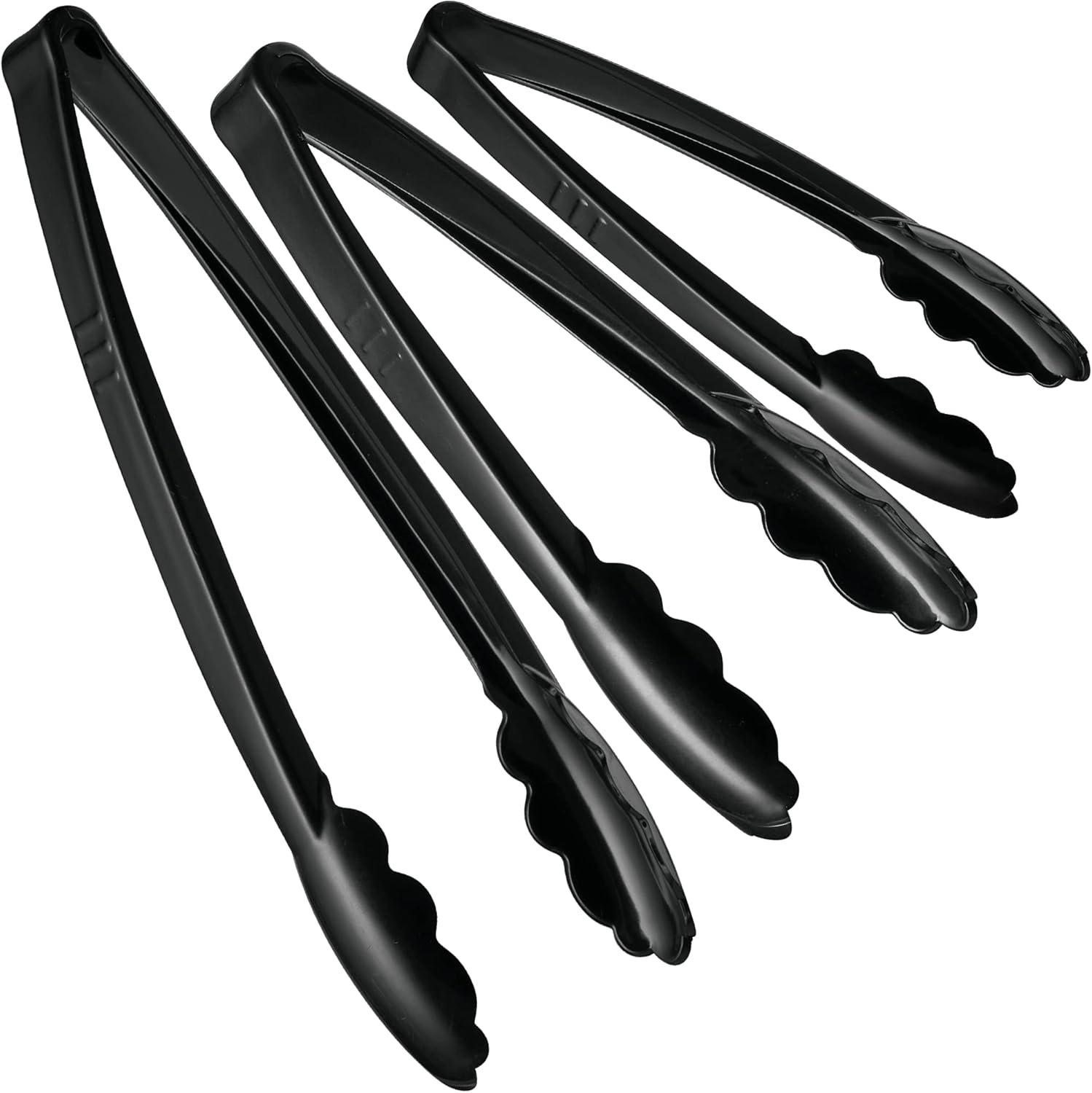 [Black Tongs Combo Set ] Plasticpro 4 of each 7.5'', 9