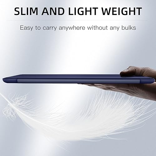 Miniatura 70 de Mastten Funda compatible con iPad de 9ª/8ª/7ª generación, para iPad de 10.2 pulgadas con soporte para lápiz, cubierta trasera de TPU Smart Stand