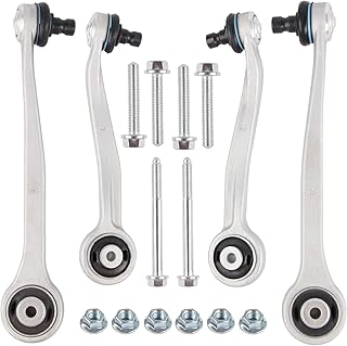 Docas compatible avec Audi A4 8K2 B8 2007-2015 A4 Avant 8K5 B8 2007-2015 A5 8T3 2007-2017 A5 Cabriolet 8F7 2009-2017 Q5 8RB 2012-2017 Jeu de bras, suspension de roue 8K0407505A 8K0407509A (4 pièces)