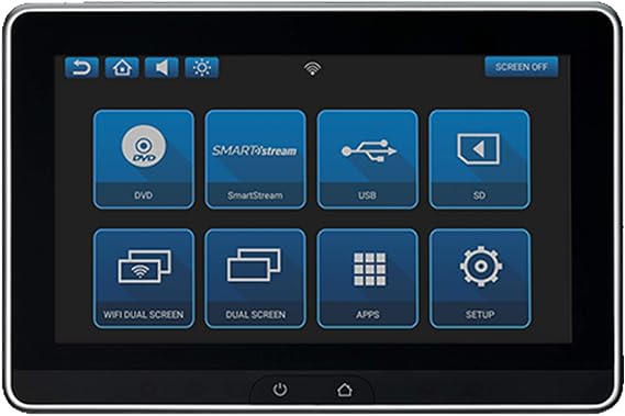VOXX AVXSB10UHD Rear Seat Entertainment System with Two 10.1 Touchscreen Monitors