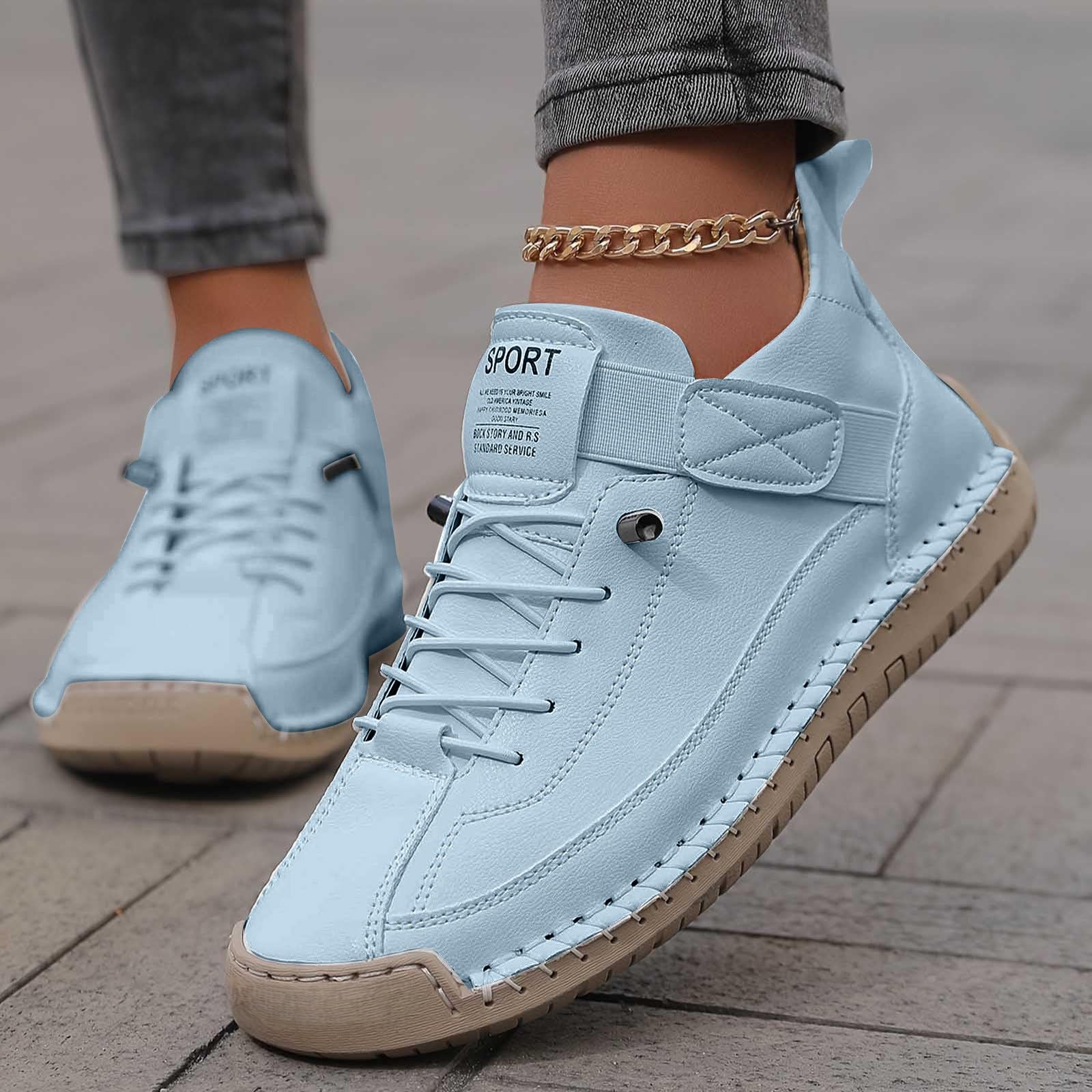 Scarpe da ginnastica da donna senza lacci stile a piedi nudi scarpe da passeggio casual vestibilità larga leggere traspiranti scarpe ortopediche rosa